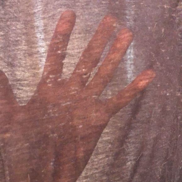 Gray + White Striped Tee - Picture 4 of 9